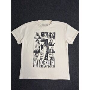 Official Taylor Swift Eras Tour T-Shirt - Unisex Size M - Beige